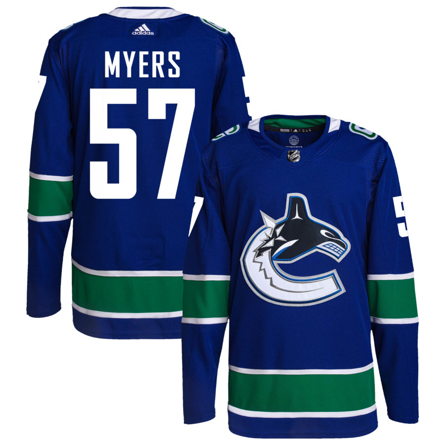 Tyler Myers Vancouver Canucks adidas Home Primegreen Authentic Pro Jersey - Royal