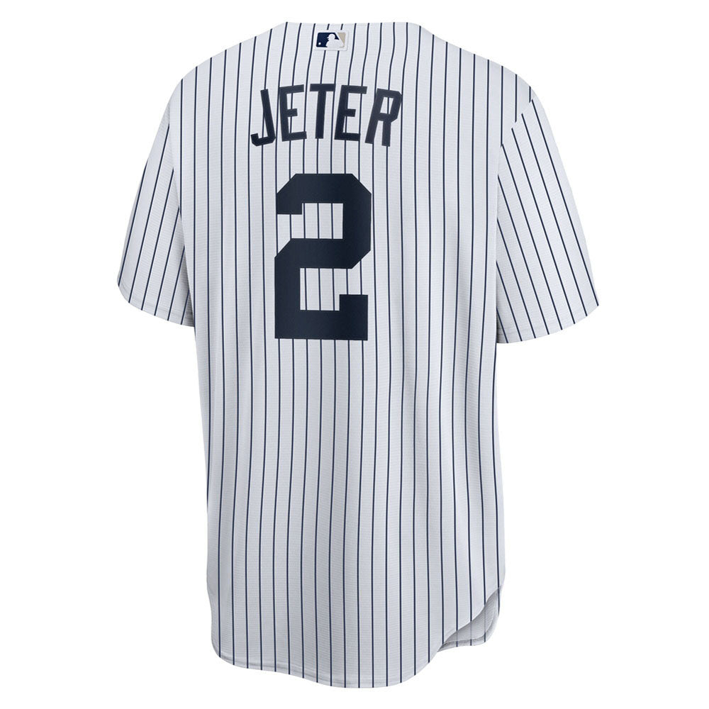 Men's New York Yankees Derek Jeter Home Player Name Jersey - White/Navy