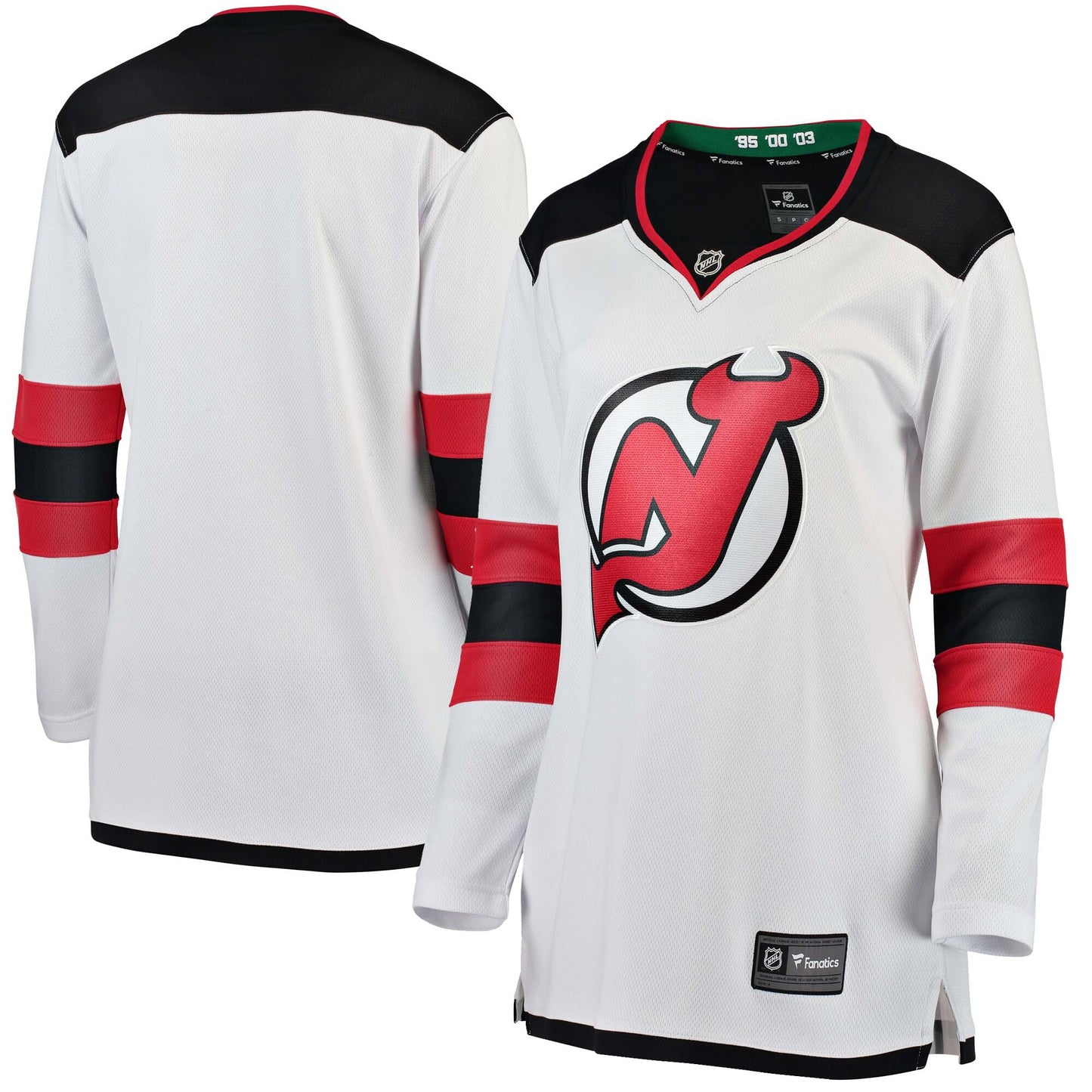 New Jersey Devils Fanatics Branded Women's Away Breakaway Jersey - White